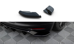Heck Ansatz Flaps Diffusor V.2 passend für VW Scirocco Mk3 schwarz Hochglanz