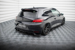 Heck Ansatz Flaps Diffusor V.2 passend für VW Scirocco Mk3 schwarz Hochglanz