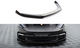 Cup Spoilerlippe Front Ansatz V.2 passend für Porsche Panamera E-Hybrid / Panamera 4S 971 schwarz Hochglanz