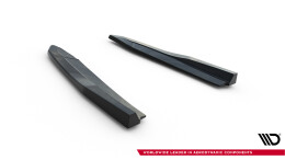 Heck Ansatz Flaps Diffusor V.4 passend für Skoda Octavia RS Liftback / Combi Mk4 Facelift schwarz Hochglanz