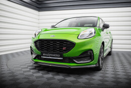Cup Spoilerlippe Front Ansatz V.2 passend für Ford Puma ST / ST-Line Mk1 schwarz Hochglanz