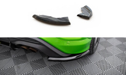 Heck Ansatz Flaps Diffusor passend für Ford Puma ST Mk1 schwarz Hochglanz
