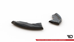 Heck Ansatz Flaps Diffusor passend für Ford Puma ST Mk1 schwarz Hochglanz