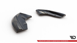 Heck Ansatz Flaps Diffusor passend für Ford Puma ST Mk1 schwarz Hochglanz