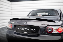 Heck Spoiler Aufsatz Abrisskante für Mazda MX5 Hardtop NC (Mk3) schwarz Hochglanz