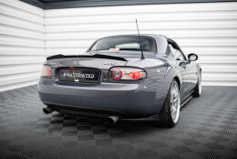 Heck Spoiler Aufsatz Abrisskante passend für Mazda MX-5 Mk3 (NC) FL schwarz Hochglanz