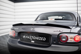Heck Spoiler Aufsatz Abrisskante passend für Mazda MX5 Hardtop NC (Mk3) schwarz Hochglanz