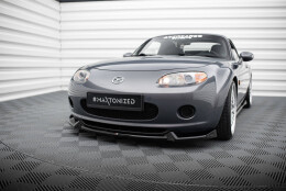 Street+ Spoilerlippe Front Ansatz V.2 passend für Mazda MX5 NC (Mk3) schwarz Hochglanz
