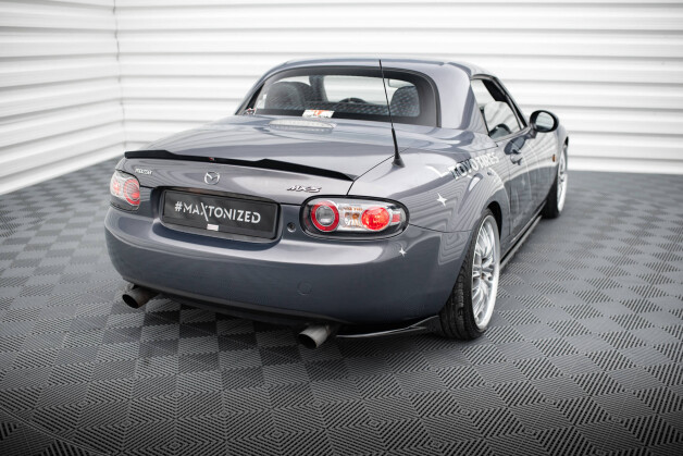 Street+ Heck Ansatz Flaps passend für Mazda MX5 NC (Mk3) schwarz Hochglanz