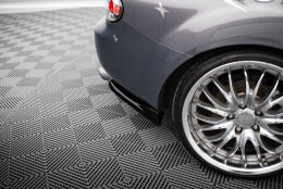 Heck Ansatz Flaps Diffusor passend für Mazda MX5 NC (Mk3) schwarz Hochglanz