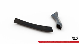 Heck Ansatz Flaps Diffusor passend für Mazda MX5 NC (Mk3) schwarz Hochglanz