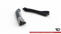 Heck Ansatz Flaps Diffusor passend für Mazda MX5 NC (Mk3) schwarz Hochglanz