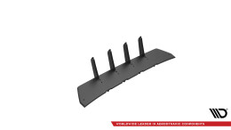 Street Pro Heckschürze Heck Ansatz Diffusor passend für BMW 435 Coupe M-Paket F32 schwarz-rot