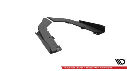 Street Pro Heck Ansatz Flaps passend für BMW 4er35i Coupe M-Paket F32 rot+ Hochglanz Flaps