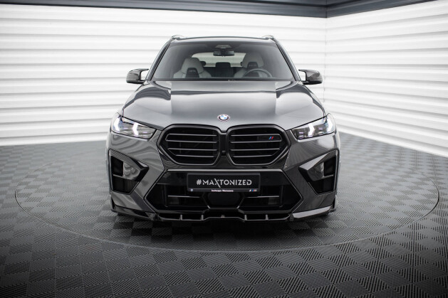 Cup Spoilerlippe Front Ansatz V.1 für BMW X5 M F95 FL schwarz Hochglanz