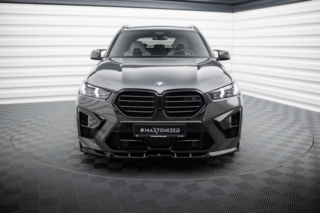 Cup Spoilerlippe Front Ansatz V.1 passend für BMW X5 M F95 Facelift schwarz Hochglanz