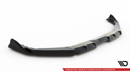 Cup Spoilerlippe Front Ansatz V.1 passend für BMW X5 M F95 Facelift schwarz Hochglanz