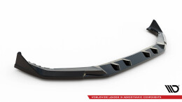 Cup Spoilerlippe Front Ansatz V.2 für BMW X5 M F95 Facelift schwarz Hochglanz