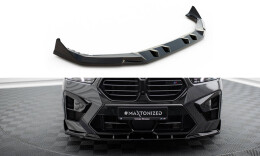 Cup Spoilerlippe Front Ansatz V.2 für BMW X5 M F95 FL schwarz Hochglanz