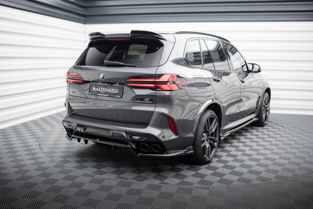 Mittlerer Cup Diffusor DTM Look Heck Ansatz für BMW X5 M F95 / F95 Facelift  schwarz Hochglanz