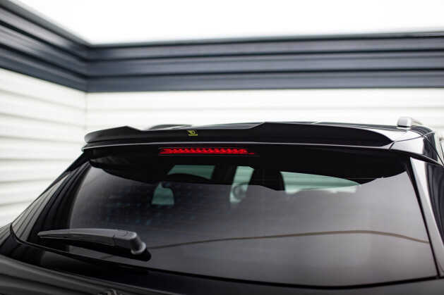 Heck Spoiler Aufsatz Abrisskante für Peugeot 3008 GT-Line Mk2 FL schwarz Hochglanz