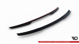 Heck Spoiler Aufsatz Abrisskante passend für Peugeot 3008 GT-Line Mk2 Facelift schwarz Hochglanz