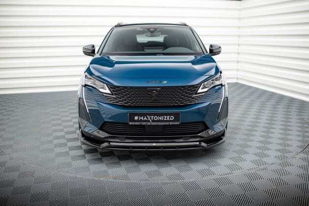 Cup Spoilerlippe Front Ansatz passend für Peugeot 3008 GT-Line Mk2 Facelift schwarz Hochglanz