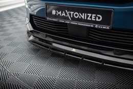 Cup Spoilerlippe Front Ansatz passend für Peugeot 3008 GT-Line Mk2 Facelift schwarz Hochglanz