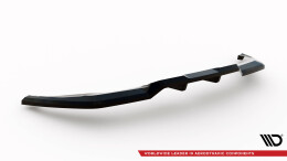 Mittlerer Cup Diffusor Heck Ansatz DTM Look passend für Peugeot 3008 GT-Line Mk2 Facelift schwarz Hochglanz