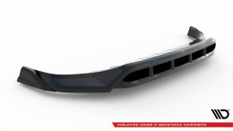 Cup Spoilerlippe Front Ansatz für Porsche Cayenne Mk3 Facelift schwarz Hochglanz