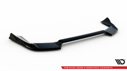 Mittlerer Cup Diffusor Heck Ansatz passend für Porsche Cayenne SUV / Coupe Mk3 Facelift schwarz Hochglanz
