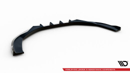 Cup Spoilerlippe Front Ansatz passend für Audi A8 D4 Facelift schwarz Hochglanz
