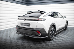 Oberer Heck Spoiler Aufsatz Abrisskante 3D passend für Peugeot 408 Mk1 schwarz Hochglanz