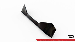 Oberer Heck Spoiler Aufsatz Abrisskante 3D passend für Peugeot 408 Mk1 schwarz Hochglanz