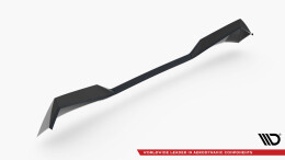 Oberer Heck Spoiler Aufsatz Abrisskante 3D passend für Peugeot 408 Mk1 schwarz Hochglanz