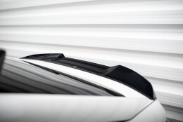 Unterer Heck Spoiler Aufsatz Abrisskante 3D passend für Peugeot 408 Mk1 schwarz Hochglanz