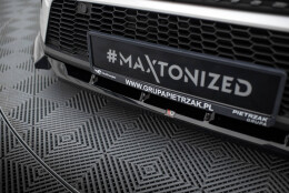 Cup Spoilerlippe Front Ansatz passend für Peugeot 408 Mk1 schwarz Hochglanz