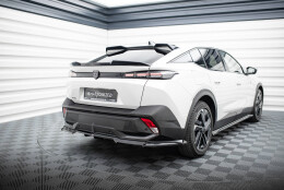 Mittlerer Cup Diffusor Heck Ansatz DTM Look passend für Peugeot 408 Mk1 schwarz Hochglanz