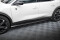 Seitenschweller Ansatz Cup Leisten passend für Peugeot 408 Mk1 schwarz Hochglanz