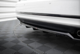 Mittlerer Cup Diffusor Heck Ansatz DTM Look passend für VW Passat GT B8 Facelift USA schwarz Hochglanz