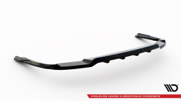Mittlerer Cup Diffusor Heck Ansatz DTM Look passend für VW Passat GT B8 Facelift USA schwarz Hochglanz
