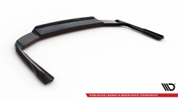 Mittlerer Cup Diffusor Heck Ansatz DTM Look passend für VW Passat GT B8 Facelift USA schwarz Hochglanz