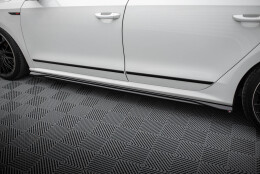 Seitenschweller Ansatz Cup Leisten passend für VW Passat GT B8 Facelift USA schwarz Hochglanz