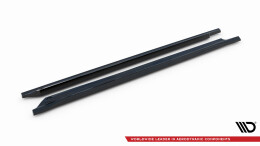 Seitenschweller Ansatz Cup Leisten passend für VW Passat GT B8 Facelift USA schwarz Hochglanz