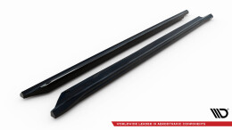 Seitenschweller Ansatz Cup Leisten passend für VW Passat GT B8 Facelift USA schwarz Hochglanz