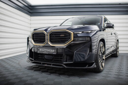 Cup Spoilerlippe Front Ansatz V.1 passend für BMW XM G09 schwarz Hochglanz