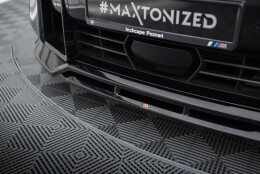 Cup Spoilerlippe Front Ansatz V.1 passend für BMW XM G09 schwarz Hochglanz
