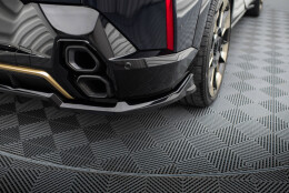 Mittlerer Cup Diffusor Heck Ansatz DTM Look passend für BMW XM G09 schwarz Hochglanz