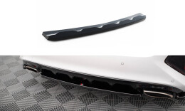Mittlerer Cup Diffusor Heck Ansatz passend für Kia Ceed GT Mk3 schwarz Hochglanz