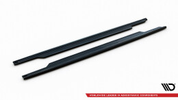 Seitenschweller Ansatz Cup Leisten für Kia Ceed GT Mk3  schwarz Hochglanz